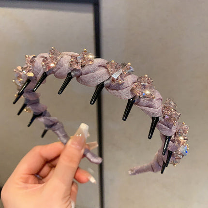 Toothed Broken Hair Wave Hair Band Women's 2025 New Style High Cranial Top All-match Face Wash Hair Band Cyber Popular Hair Clips Headdress Hair Accessories