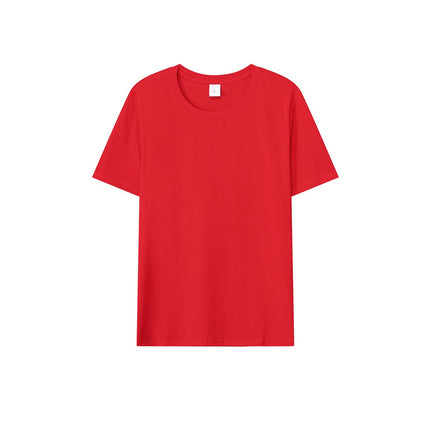 Loose-Fitting | 50-Count Double Yarn T-Shirt Ice Silk Cotton Round Neck Short-Sleeve T-Shirt Moisture-Wicking Business Casual Half-Sleeve for Men
