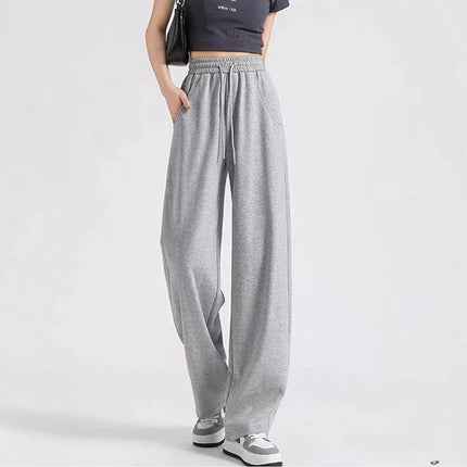 High Waist Dummy Wide Leg Pants Women's Small Loose Slimming Straight Pants Children's 2025 New Spring and Autumn Style