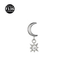 Teeth m0.9 / Moon sun pendant (head only)