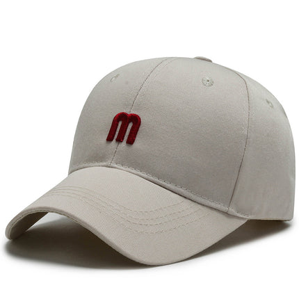 Hat Women's Korean-style Casual Embroidered Small m Cap Men's Spring and Summer Outdoor Sunshade Fashion Tide Brand Baseball Cap