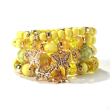 European and American Cross-Border Hot-Selling New Bohemian Bracelets Creative Tassel Multi-Layer Beaded Bracelets Fashion Jewelry
