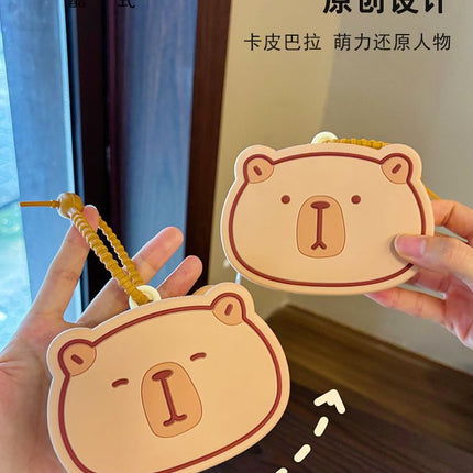 New Kapibala Vegetable Coin Purse Earphones Mini Storage Small Wallet Children's Cartoon Creative Bag Pendant