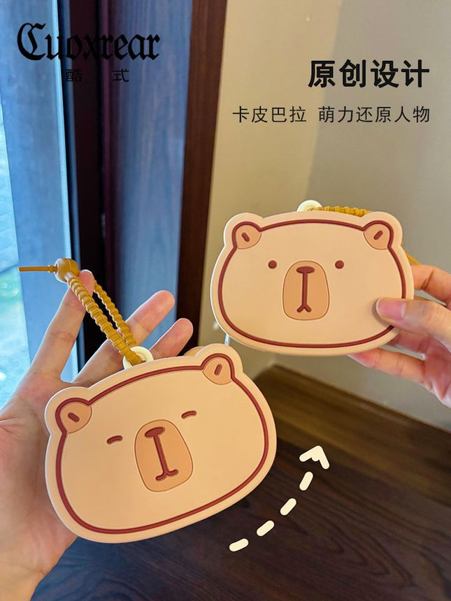 New Kapibala Vegetable Coin Purse Earphones Mini Storage Small Wallet Children's Cartoon Creative Bag Pendant