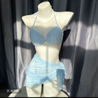 Blue Bikini Veil Dress / XL 52.50 kg-60.00 kg