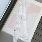White polka dots / 90cm