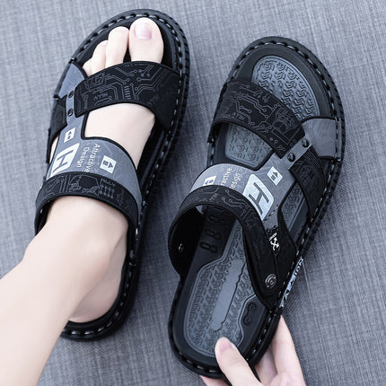 Sandals for Men, Outdoor Wear, 2025 New Summer Trendy Sports and Leisure Driving Sandals, Beach Dual-Purpose Outdoor Slippers