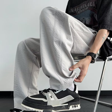 American Retro Niche Design Men's Loose Casual Pants Spring and Autumn Fashion Trendy Wide-Leg Slimming Sports Trousers