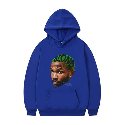 Rapper Frank Vintage Head Graphic Hoodie Men Women Ocean Hip