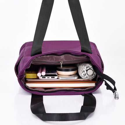 2022 New Simple Tote Bag Nylon Cloth Bag Crossbody Bag Canvas Bag All-match Large Capacity Women's Bag General Bag