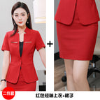 Red (suit + skirt) / S