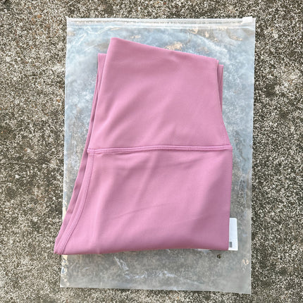 Cross-Border Hot Selling Solid Color Women's High-Waisted Tight Leggings Soft Stretch Peach Butt Yoga Pants with Back Waist Pockets