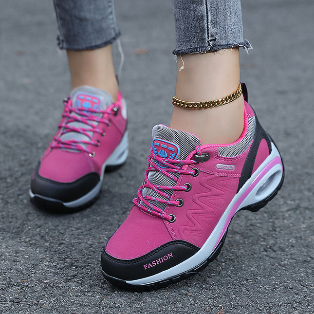 Heightened Air Cushion Women's Shoes Hiking Shoes Outdoor Shoes Casual Non-slip Breathable sneaker 41 Breathable plus size 42