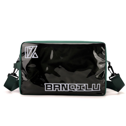 Bange Road Crossbody Bag for Men, Wet and Dry Separation Sports Gym Bag, Pvc Sneaker Bag, Shoulder Bag for Women, National Trend Style