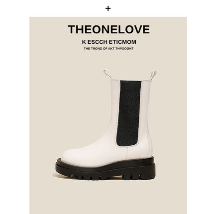 Grape mother Studiolee king fried back to the market ~ 2023 Chelsea boots smoke tube thick-soled short boots autumn and winter