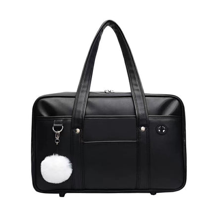 Japanese Student Handbag JK Uniform Bag Shoulder PU Uniform Bag Commuter Official Document Backpack Computer Bag Travel Bag