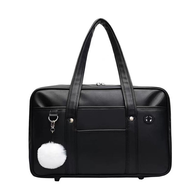 Japanese Student Handbag JK Uniform Bag Shoulder PU Uniform Bag Commuter Official Document Backpack Computer Bag Travel Bag