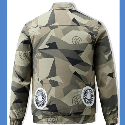 Summer Cooling Air-Conditioned Clothing, Heatstroke Prevention and Cooling, Construction Site Workers' Labor Protection Workwear, Same Style Outdoor Welder Clothing for Men and Women