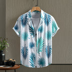ZP055 white light green palm leaf / S