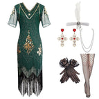 Green six-piece set / 3XL