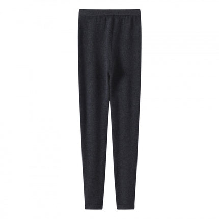 Autumn and winter worsted 10% mulberry silk 90% cashmere leggings women's warm inside and outside wearing leggings women's drawdown long Johns