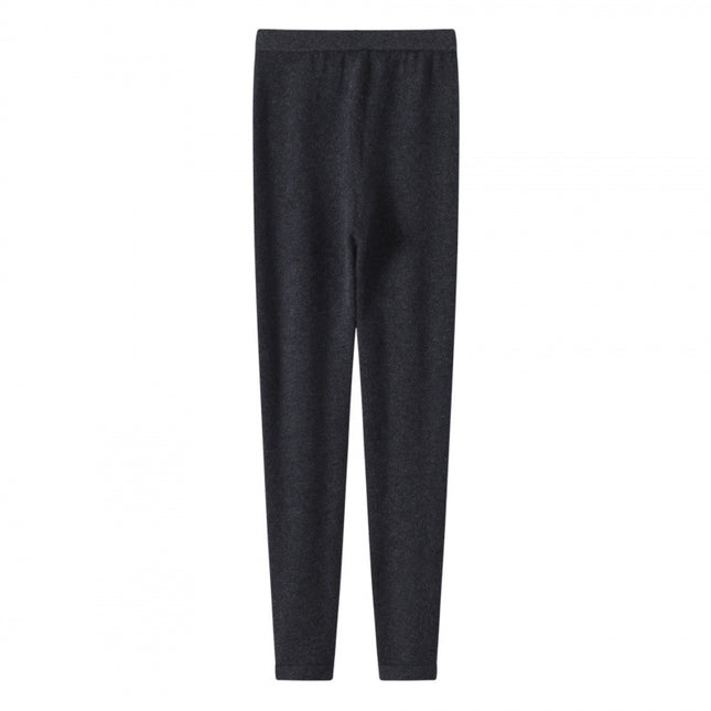 Autumn and winter worsted 10% mulberry silk 90% cashmere leggings women's warm inside and outside wearing leggings women's drawdown long Johns