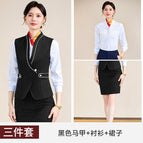 Black Vest Shirt Skirt / S