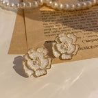 Camellia earrings
