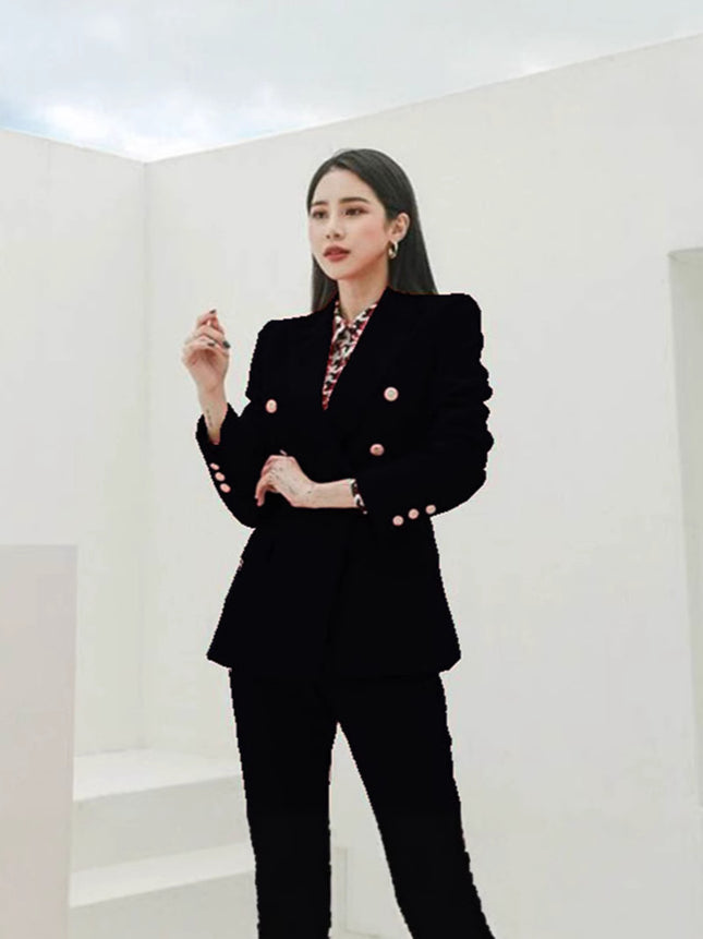 Red Suit suit Female Bully President Casual Business Wear Fashion Temperament Goddess Fan Presided over formal overalls