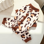 497 four-legged brown leopard print dinosaur / L back length 35cm