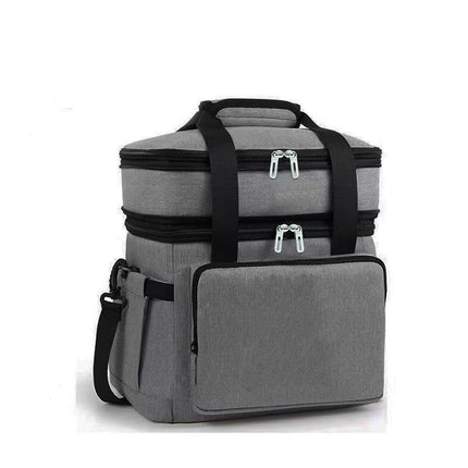 Factory direct double-layer large-capacity insulation bag outdoor refrigeration insulation bag picnic bag office worker portable lunch bag