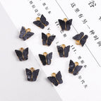 Length 13mm width 12.5mm aperture about 2mm 4/bag / Black