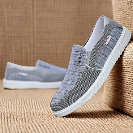 2025 Spring and Summer New Shoes Men's plus size Korean Style Fashionable Men's Casual Shoes All-match Sneakers Breathable Canvas Shoes for Men