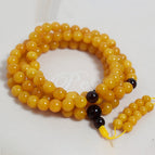 Lao mi 108 necklace is about 104cm long, beads are about 9-9.5mm, and weighs about 57.8g