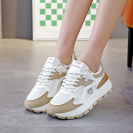 Women's Dad Sneakers That Make Feet Look Smaller, 2026 Spring New Trendy Street Style Height-Increasing Versatile Casual Sports Shoes Ad8802-1
