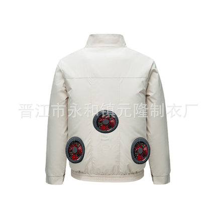 Cross-border Air-conditioning Clothing Summer Cooling Fan Clothing Men's Workers' Clothing with Fan Summer-heat Protection Electric Welding Labor Protection Work Clothes