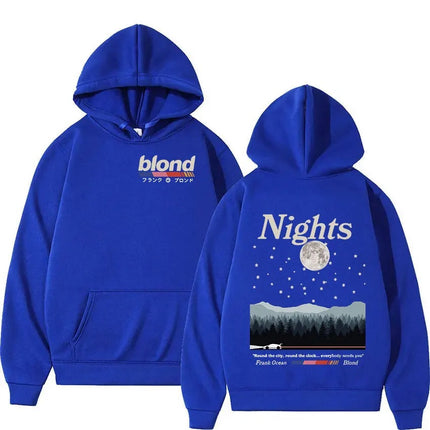 Rapper Frank Double Sided Print Hoodie Rap Men's Blond Hip H