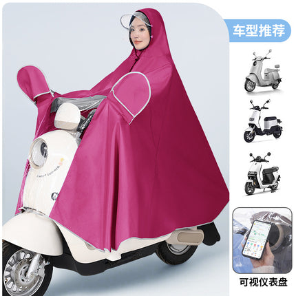 Raincoat for Electric Vehicles and Motorcycles, Poncho for Men and Women, Single or Double, Enlarged and Thickened, Rainproof for Electric Scooters and Cycling