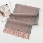 -6 double sided pink gray / 195*35cm