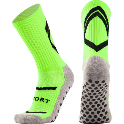 Cross-border spring and summer football socks men's anti-slip socks in the tube glue socks thickened towel bottom sports socks men's wholesale