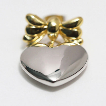 French Retro Love Color Contrast Bowknot Earrings Niche Design High-grade Light Luxury Earrings Commuter All-match New Women