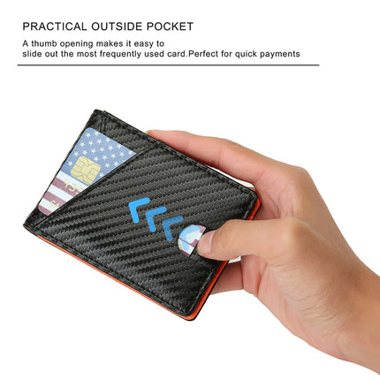 Amazon ultra-fiber leather gold clip wallet foreign trade carbon fiber wallet men's wallet wallet business wallet