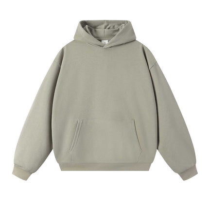 New Style Couple's Loose-Fitting Round-Neck Hooded Sweatshirt, Long-Sleeved Sweatshirt, Heavyweight Pure Cotton 400g Hoodie with Printed Logo
