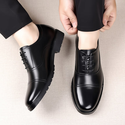 commuter shoes men's shoes spring and summer 2024 men's leather formal shoes hollow breathable leather sandals british style work shoes