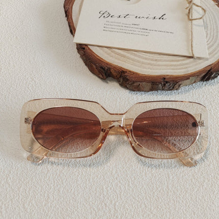 Champagne Color Sunglasses UV-resistant Sunglasses 2025 New Cross-border Trendy Men's and Women's Sunglasses