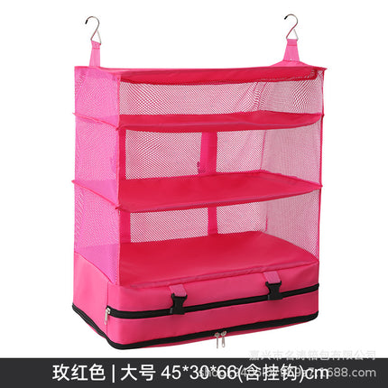 Hanging Bag Portable Storage Bag Wall-Mounted Space-Saving Travel Hanging Bag Wall-Mounted Travel Folding Wardrobe Storage