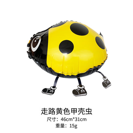Walking animal balloon online celebrity cartoon walking pig balloon night market stall push aluminum film balloon wholesale