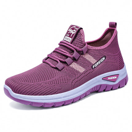 Women's Shoes 2026 Spring New Outdoor Breathable Mesh Shoes Fashion Casual Shoes Women's Low-Top Sports Shoes