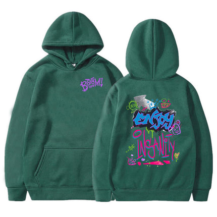 Boom Monkey Cartoon Graphic Hoodies Jinx Arcane Video Game