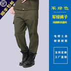 A pair of cotton army green 581 pants / 165/M suitable for 90 to 115kg